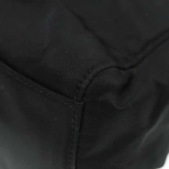 Prada Triangle Logo Black Synthetic Tote Bag (Pre-Owned) - Picture 7 of 16